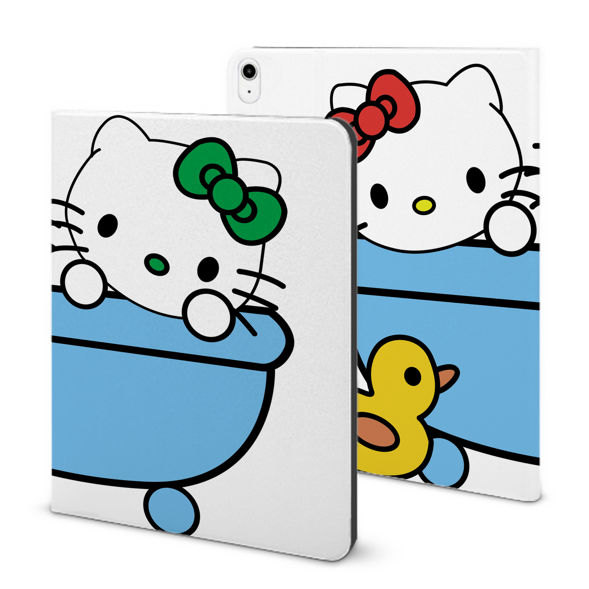 （画像用） Hello Kitty ハローキティ IPadケース ペンホルダー付き ブックスタイルデザイン